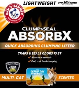 Box of Arm & Hammer Clump & Seal AbsorbX